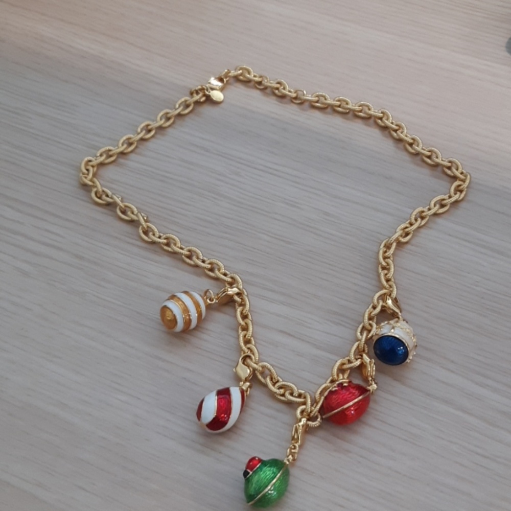 Vintage MMA Egg Charm Necklace